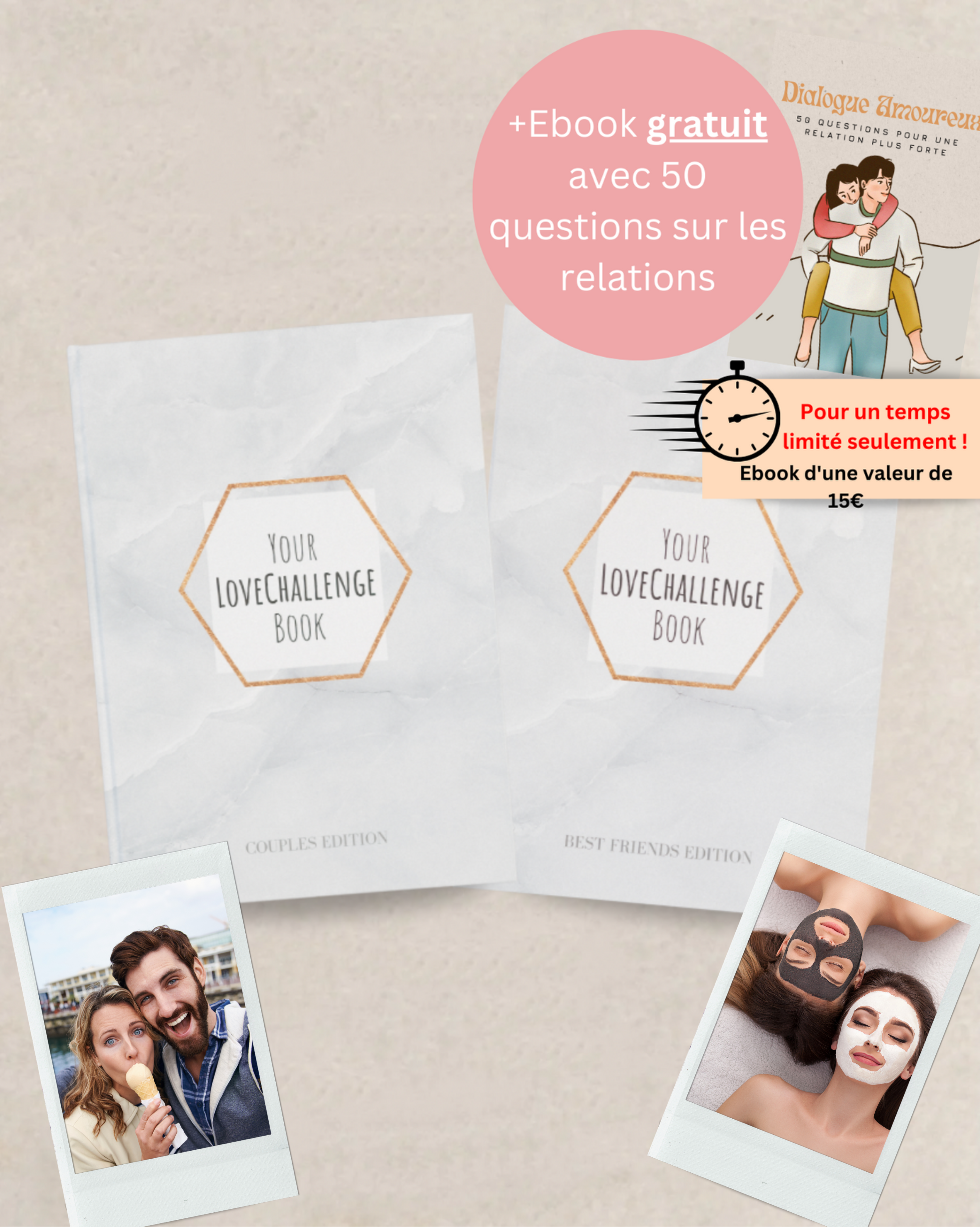 Bundle Couple-Amis - (Meilleurs Amis + Couple Édition + Livre E-Book avec 50 questions pour ton partenaire)