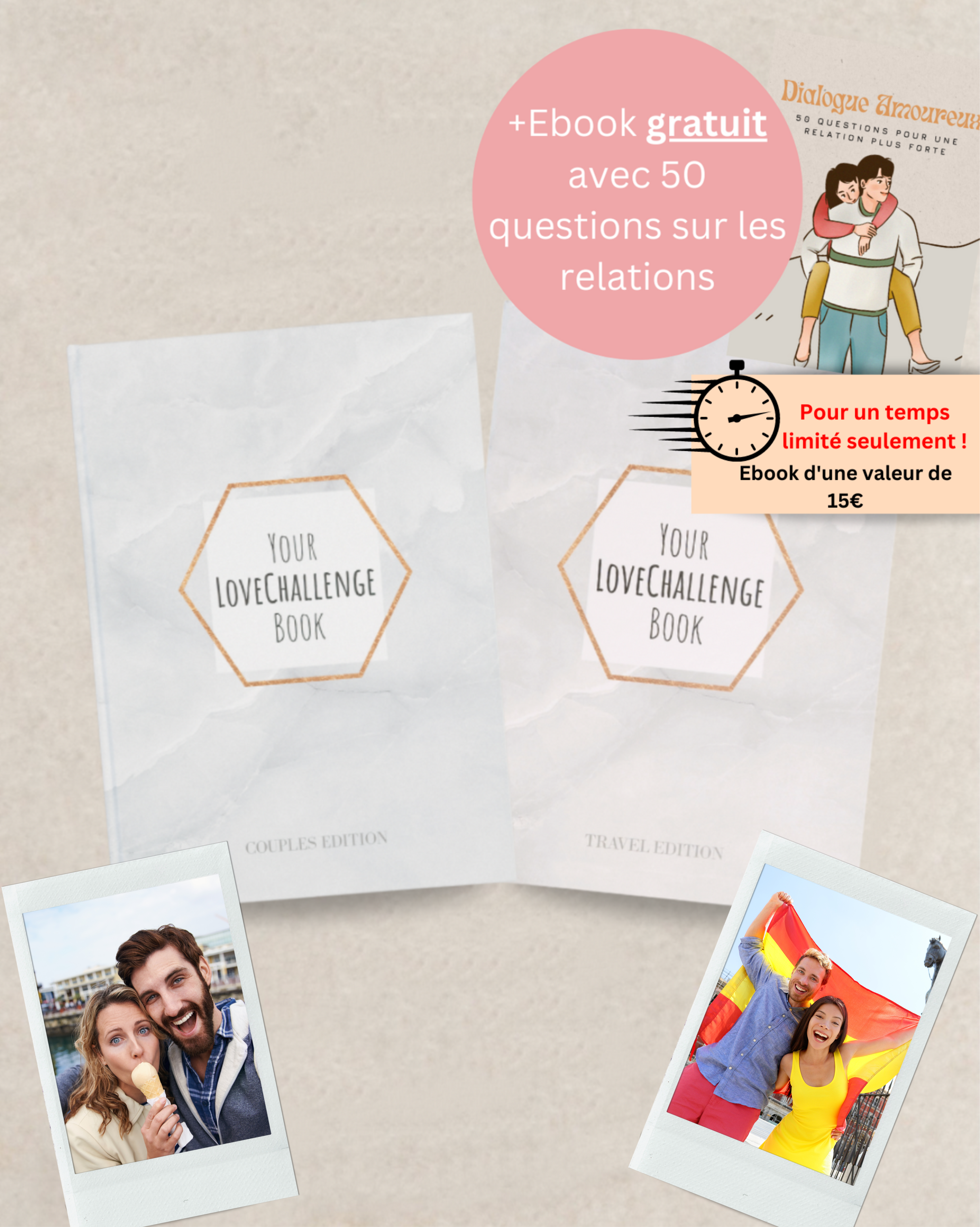 Bundle Couple - (Voyage + Couple Édition + Livre E-Book avec 50 questions pour ton partenaire)